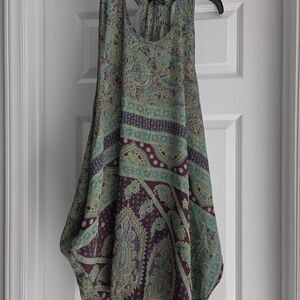 Paisley Print Midi Dress